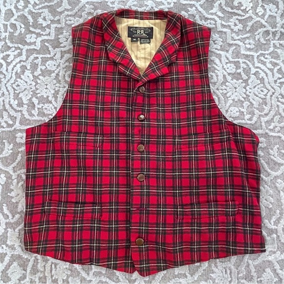 VTG Ralph Lauren Double RL Men’s Wool Bankers Vest - Picture 7 of 16